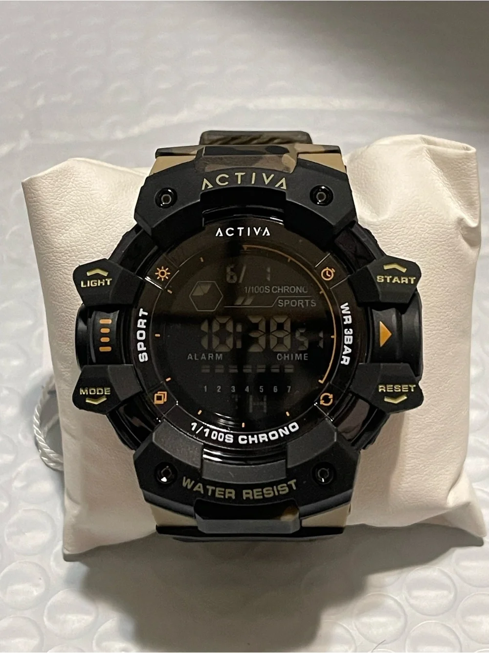 Activa Armour X Invicta Men's Digital Watch - 50mm. Camouflage. Khaki